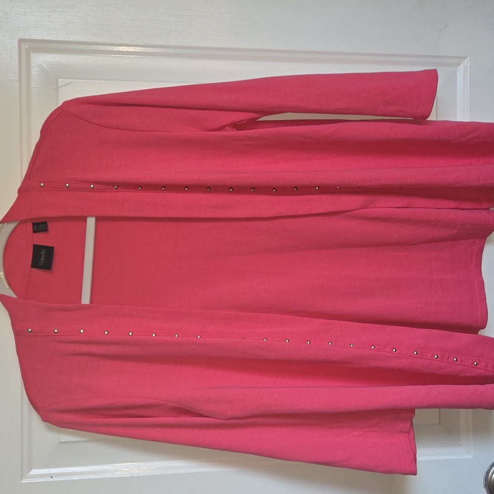 Rafaella Vibrant Pink Cardigan Lg